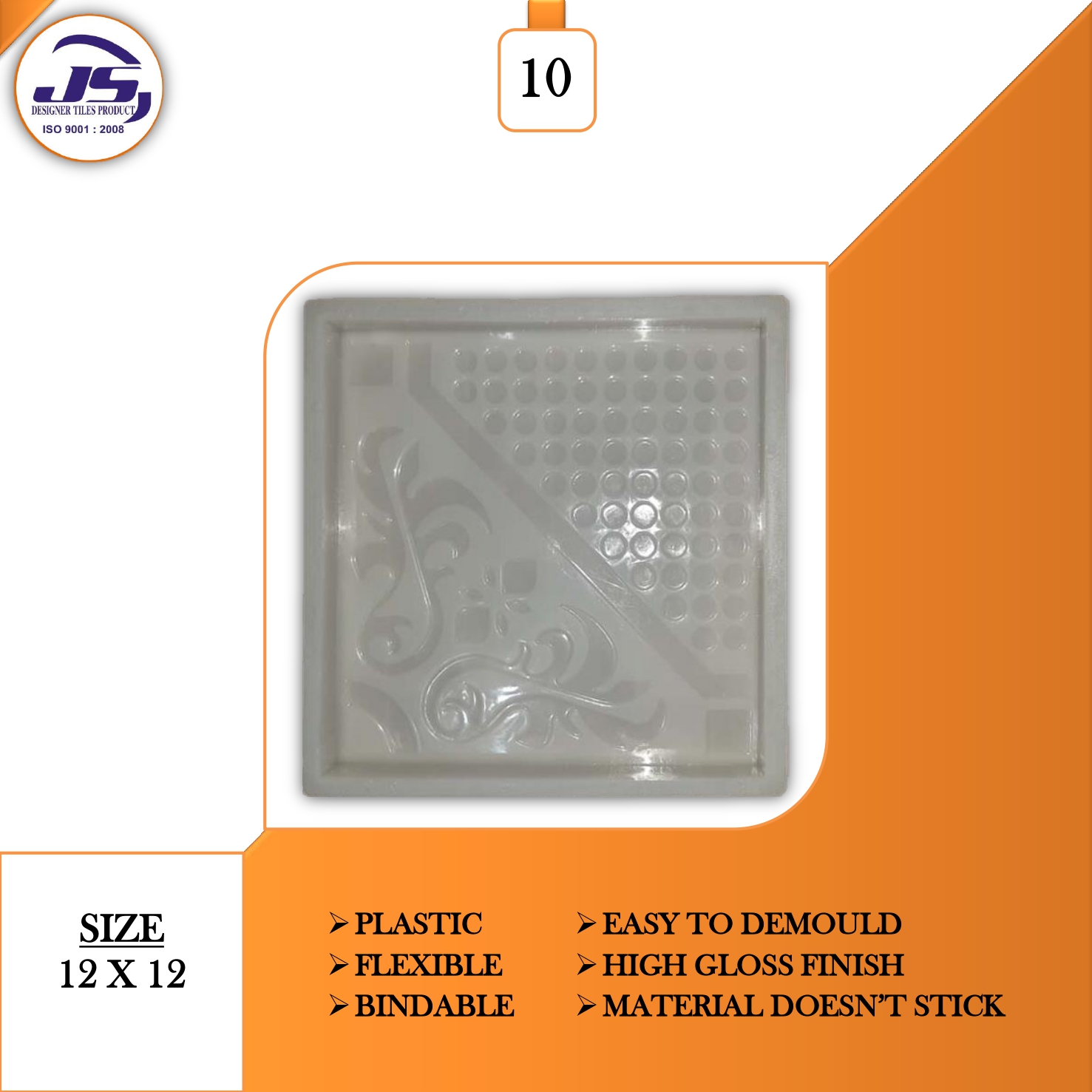 Flower (12x12) Plastic Mould
